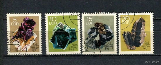 ГДР - 1969 - Минералы - 4 марки. Гашеные.  (LOT X13)