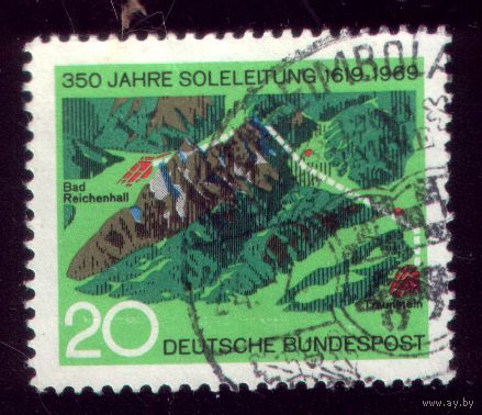 1 марка 1969 год Германия 602