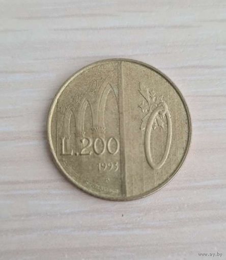 Сан-Марино 200 лир, 1993 (Repubblica di San Marino L.200)