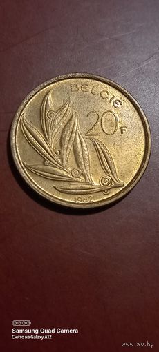 Бельгия, 20 франков 1982.