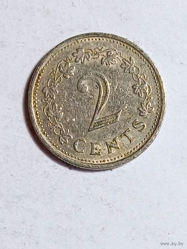 Мальта 2 цента 1976 года