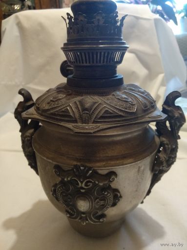 Латунная керосиновая лампа, конец IX - начало XX века