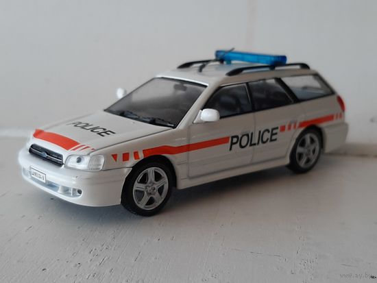 SUBARU LEGACY 2.5 SW. Полиция Швейцарии. 1/43. Полицейские машины мира.