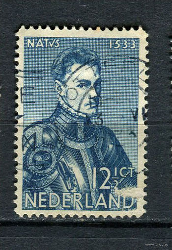 Нидерланды - 1933 - 400 лет со дня рождения Виллема I Оранского 12 1/2С - (есть тонкое место) - [Mi.260] - 1 марка. Гашеная.  (Лот 55Ds)