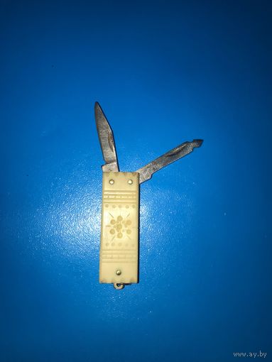 Нож ножик маникюрный брелок складной кость СССР