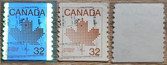Канада 1983 кленовый лист. 32С. Перф. 10 Вертикальная.