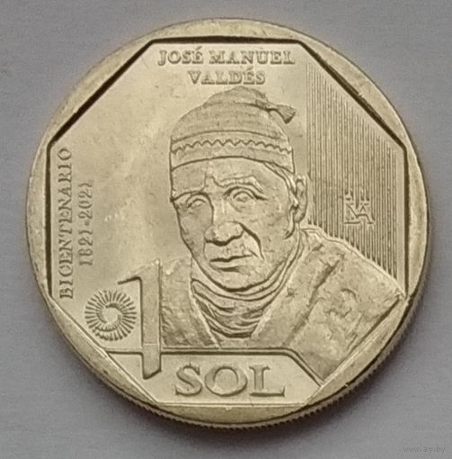 Перу 1 соль 2023 г. 200 лет Независимости. Хосе Мануэль Вальдес