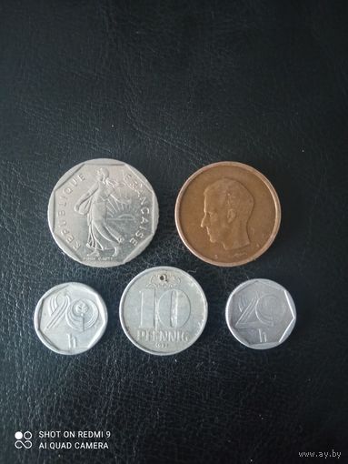 Сборный лот монет европы