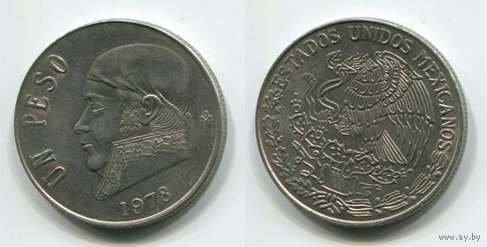 Мексика. 1 песо (1978, aUNC)