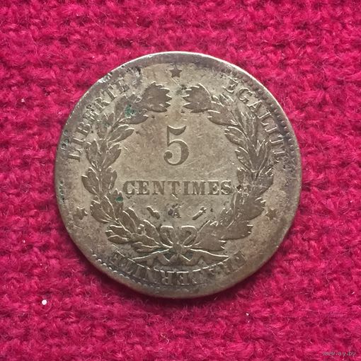 Франция 5 сантимов 1883 г.