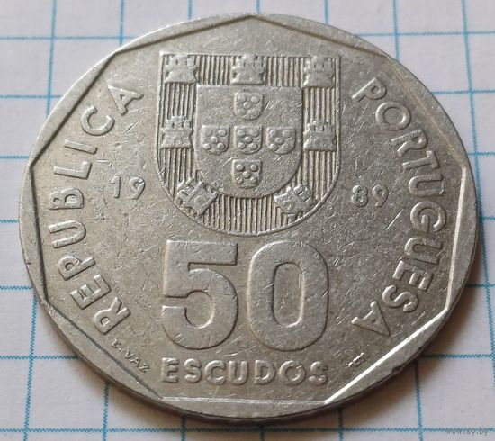 Португалия 50 эскудо, 1989    ( 3-8-3 )