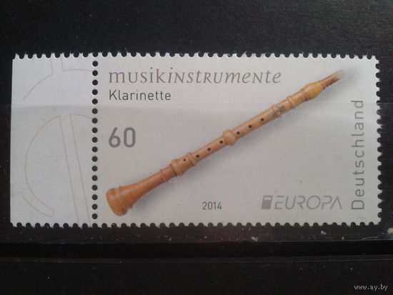 Германия 2014 Европа, муз. инструменты Михель-1,2 евро гаш