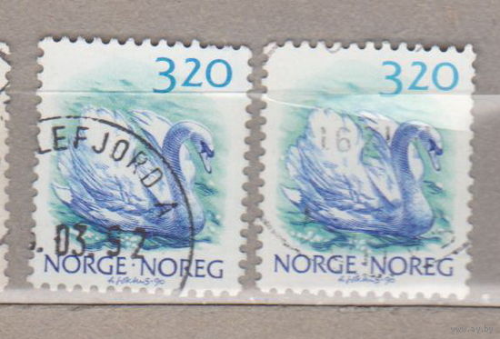 Птицы Фауна Норвегия лот 1077 цена за 1-у марку
