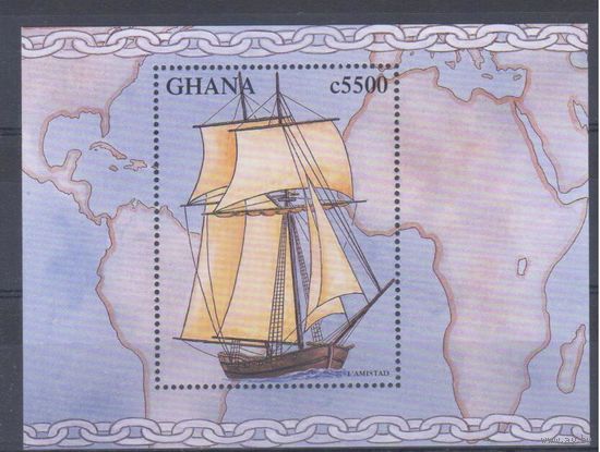 [1286] Гана 1998.Корабль.Парусник.  БЛОК.
