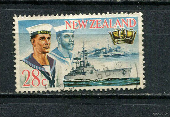 Новая Зеландия - 1968 - Флот 28С - [Mi.485] - 1 марка. Гашеная.  (LOT EQ1)-T10P44