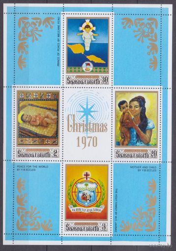 1970 Самоа 226-229/B2 Рождество 4,00 евро
