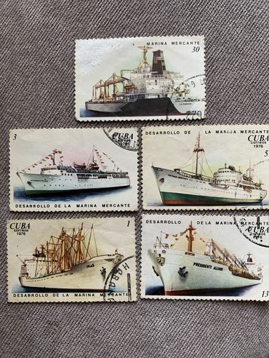 Куба 1976. Кубинский флот. Полная серия