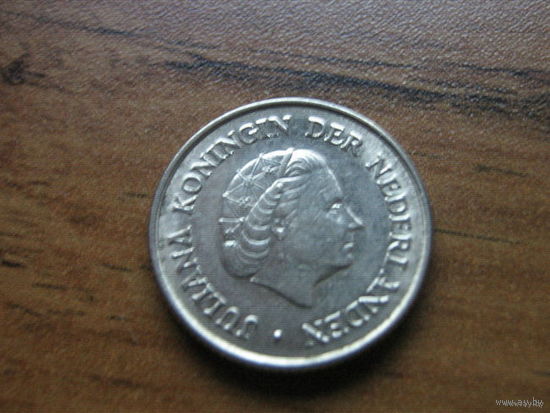 Нидерланды 25 центов 1958