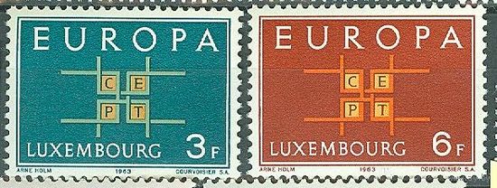 Люксембург 1963 Michel 680 - 681  Европа СЕРТ СЕПТ