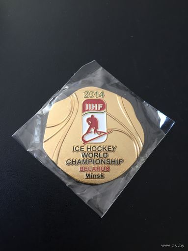 Настольная медаль. Чемпионат мира по хоккею 2014 года в Минске(Тяжёлый металл)