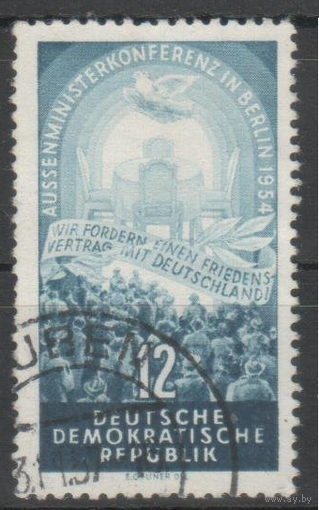 ГДР Германия 1954 Мих  424 гаш Берлинская конференция