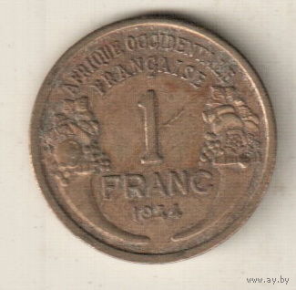 Французская Западная Африка 1 франк 1944