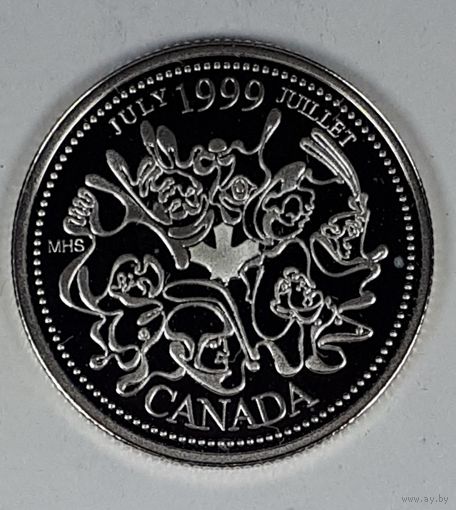Канада 25 центов 1999 Миллениум - Июль 1999, Нация людей