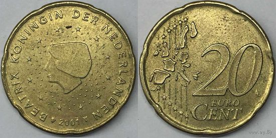 20 евроцентов Нидерланды 2001г