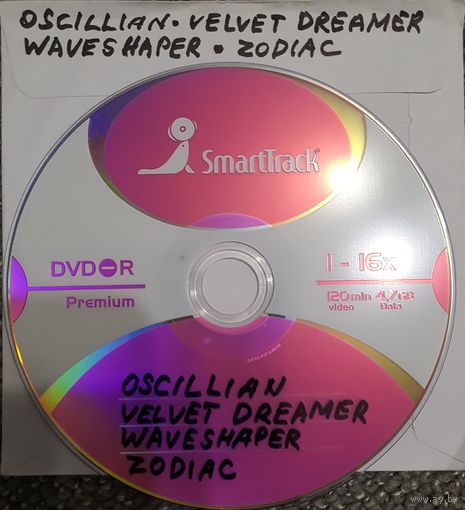 DVD MP3 - OSCILLIAN, VELVET DREAMER, WAVESHAPER, ZODIAC - 1 DVD