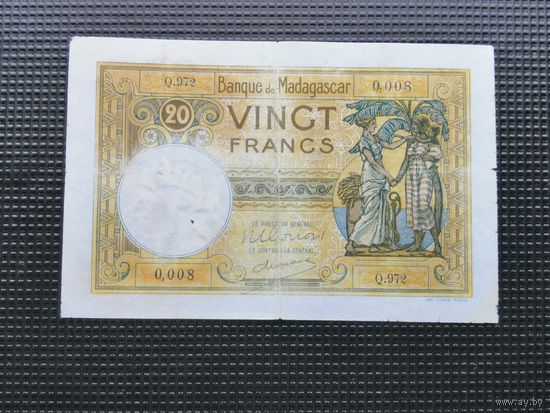 Мадагаскар 20 франков 1937