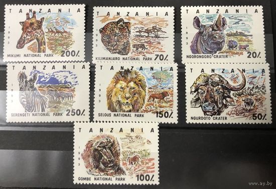 1993 Танзания 1607-1613 Фауна 6,00 евро