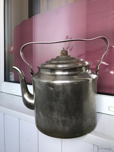 Большой чайник 1951 г Тула Латунь 5 литров