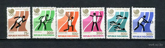 Индонезия - 1988 - Летние Олимпийские игры - [Mi. 1260-1265] - полная серия - 6 марок. MNH.  (LOT 18B)