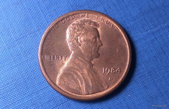 1 цент 1984 D. США.