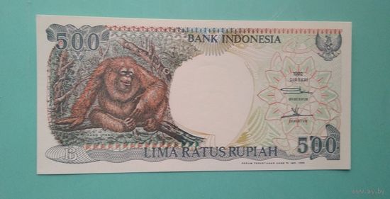 Банкнота 500 рупий Индонезия 1992 - 99 г.