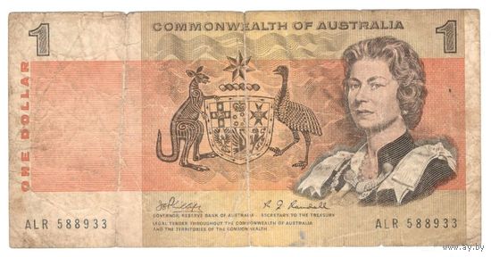 Австралия 1 доллар 1969. P37 Commonwealth!