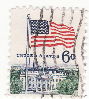 Флаг и Белый дом 1968 год