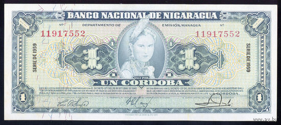 NICARAGUA/Никарагуа_1 Cordoba_1959_Pick#99.c_UNC