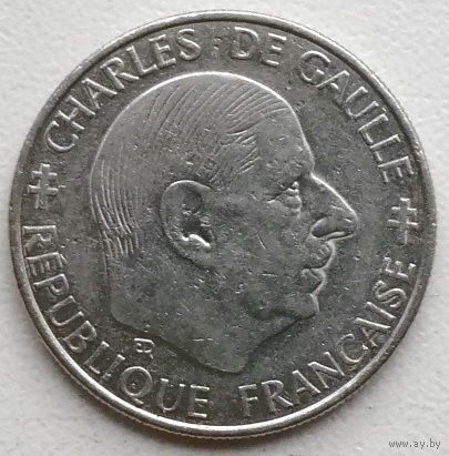 Франция 1 франк 1988 30 лет Пятой Республике