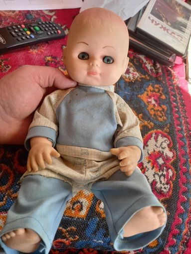 Пупс резиновый номерной 1975 г. Кукла мальчик СССР