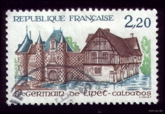 1 марка 1986 год Франция Аббатство 2538