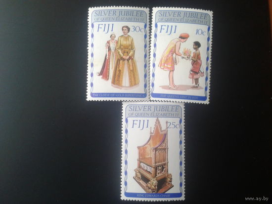 Фиджи 1977 25 лет регенства королевы полная серия
