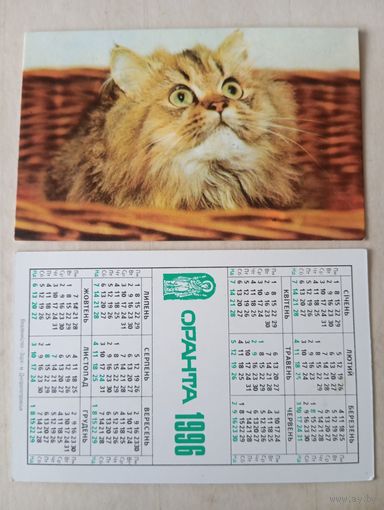 Карманный календарик. Страхование. 1996 год