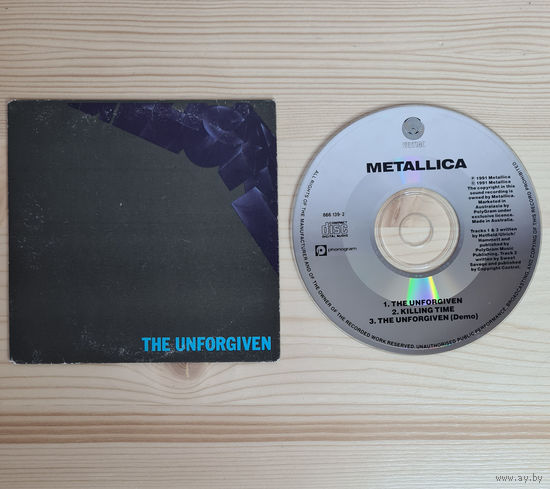 Metallica - The Unforgiven (CD, Australia, 1991, лицензия) Cardboard Sleeve