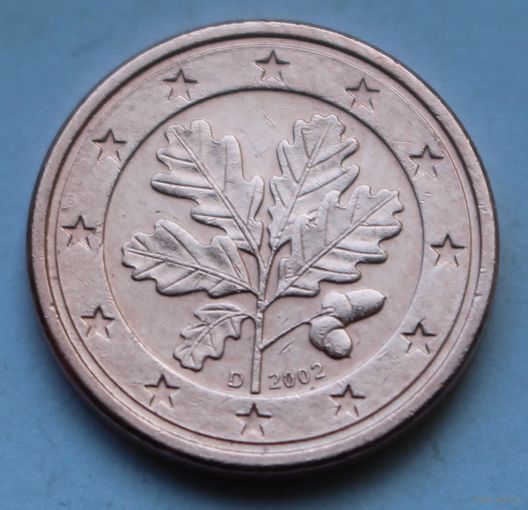 Германия, 1 евроцент 2002 г. D