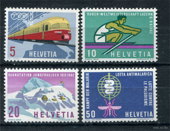 Швейцария - 1962г. - События года - полная серия, MNH с отпечатками [Mi 747-750] - 4 марки