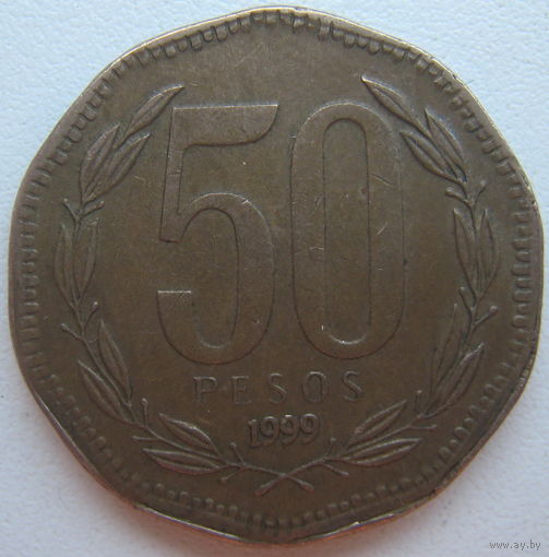 Чили 50 песо 1999 г. (d)