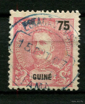 Португальские колонии - Гвинея - 1898 - Король Карлуш I 75R - [Mi.45] - 1 марка. Гашеная.  (Лот 107BC)
