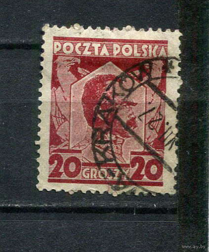 Польша - 1927 - Юзеф Пилсудский - [Mi. 245] - полная серия - 1 марка. Гашеная.  (Лот 63EN)-T5P3