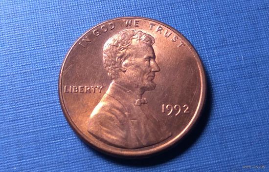 1 цент 1992. США.